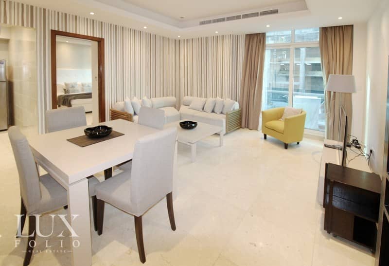 Furnished | Spacious 1 Bed | Partial Marina View