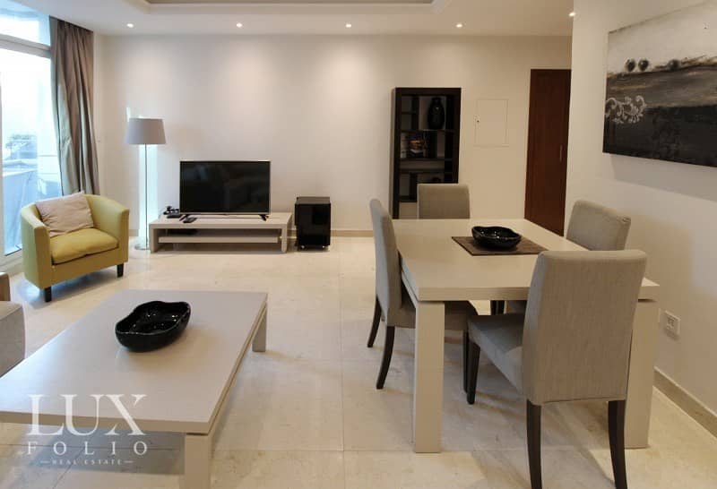 10 Furnished | Spacious 1 Bed | Partial Marina View