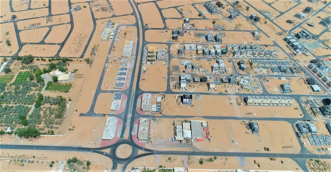 For sale at a very distinctive snapshot price, residential lands close to services and Sheikh Mohammed bin Zayed Street, on existing streets, are exempt from fees