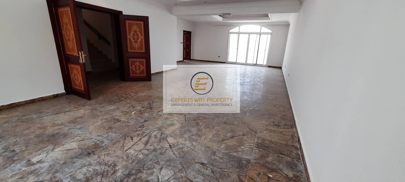 27 amazing finishing villa 4 bedrooms + maids room available for rent in khalifa A