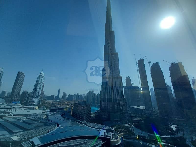 12 Fitted Office| Full Burj Khalifa & Fountain view