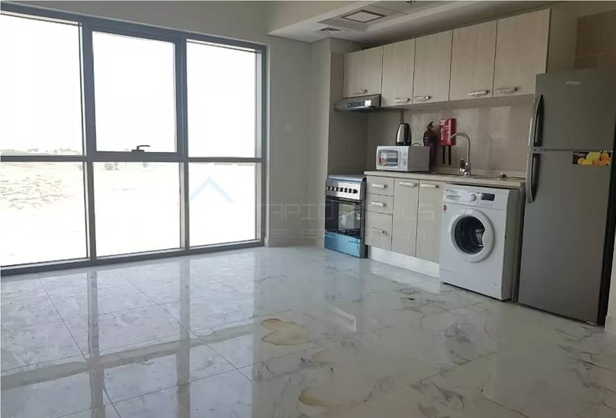 3 Studio with Kitchen Appliances @ AED 24K (12 chqs)