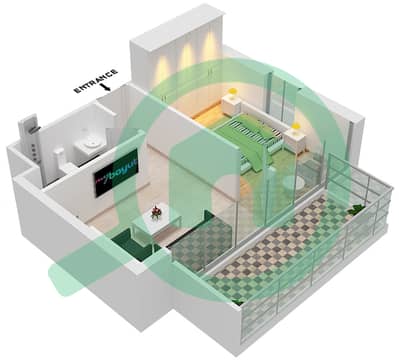 Artesia A - 1 Bedroom Apartment Unit A05 FLOOR 4-20 Floor plan