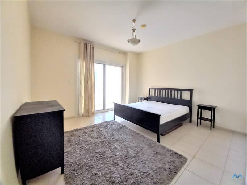 LARGE 1BR CONVERTED  INTO 2BR | FURNISHED AND EQUIPPED | GARDENIA 2 BLD | JVC EMIRATES GARDEN |