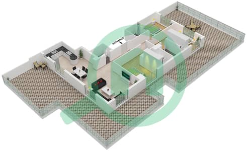 Artistic Heights - 3 Bedroom Apartment Type/unit A/4 FLOOR 17 Floor plan