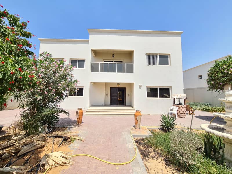 Luxury 5bhk villa for family rent 105k in 4cheque in Al Barashi area