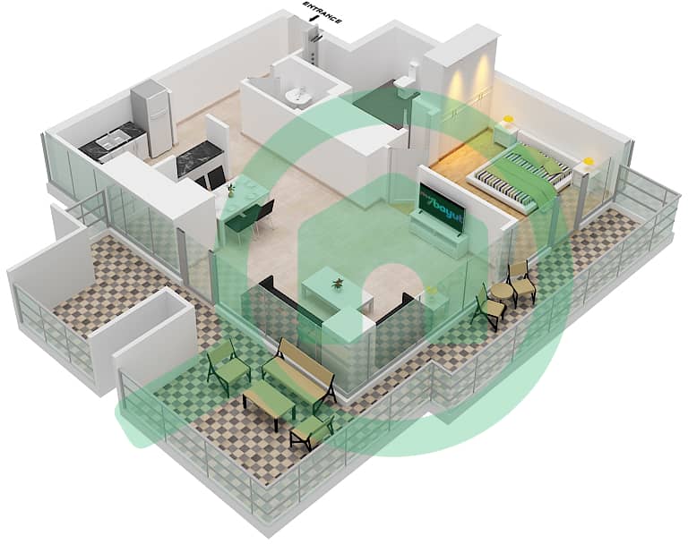 Floor Plans For Type 11 1 Bedroom Apartments In J One Tower A Bayut Dubai Floor Plans For Type 11 1 Bedroom Apartments In J One Tower A Bayut Dubai