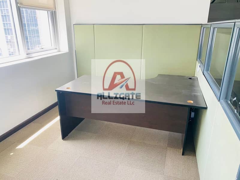 9 SB3 Partially Furnished With Partition  for rent in business bay