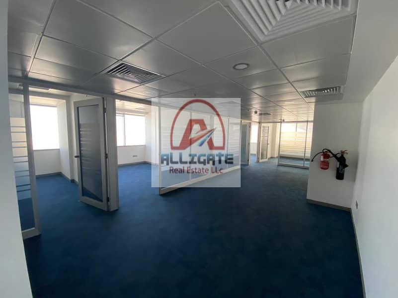 Dewa And AC Include fitted with partitions office for rent in SZR