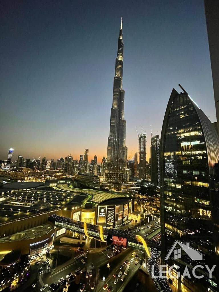 2 Full Burj View, 1br, 1 1/2 bath, Furnished, Vacant