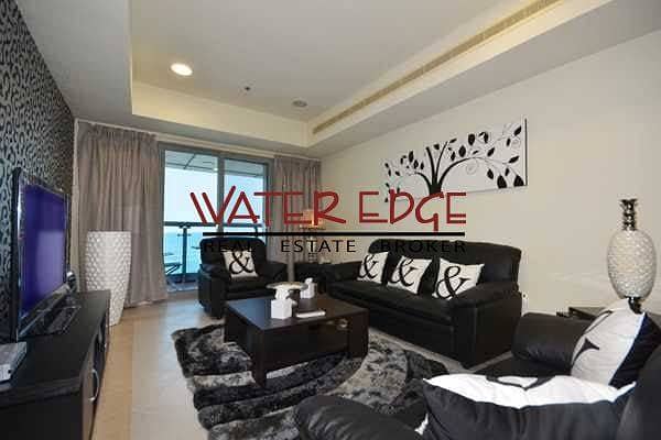 Price Reduced! Full Sea and Palm View, 2 BR Furnished