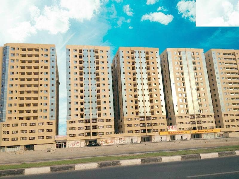 CHEAPEST ONE BEDROOM HALL CENTRAL AC IN GARDEN CITY TOWER AJMAN JUST 14,000/