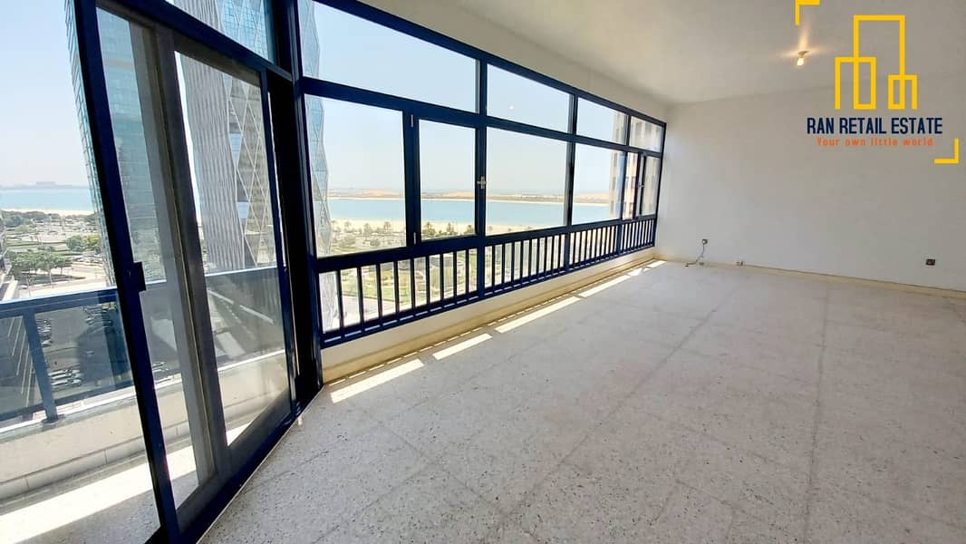 14 Sea View Huge  4bedroom apartment with balcony + maids room + store room
