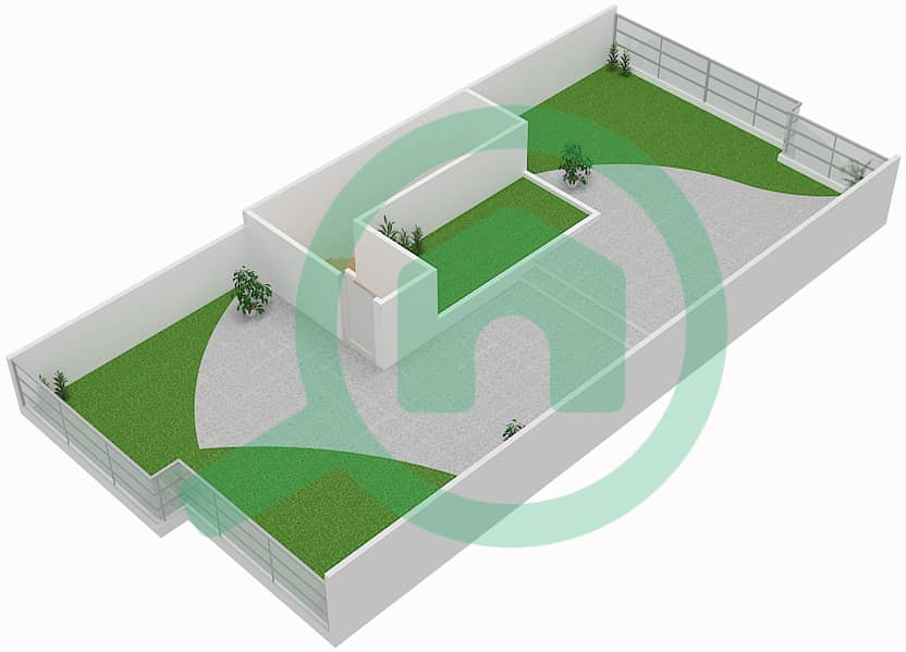 المخططات الطابقية لتصميم النموذج A تاون هاوس 5 غرف نوم - ويستار كازابلانكا  شرق interactive3D