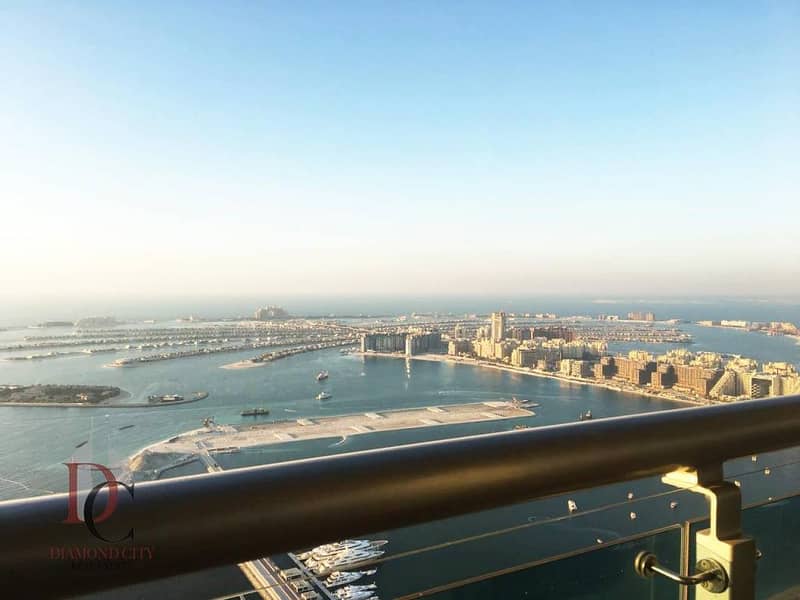 Furnished 2 BR Full Sea View| Higher Floor in Princess Tower