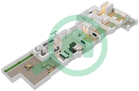 Rahaal - 4 Bedroom Apartment Type/unit H/6 Floor plan