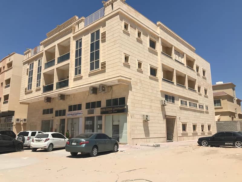 For sale a building in Ajman in the Al Mowaihat 3 area, residential and commercial, freehold for all nationalities with banking facilities