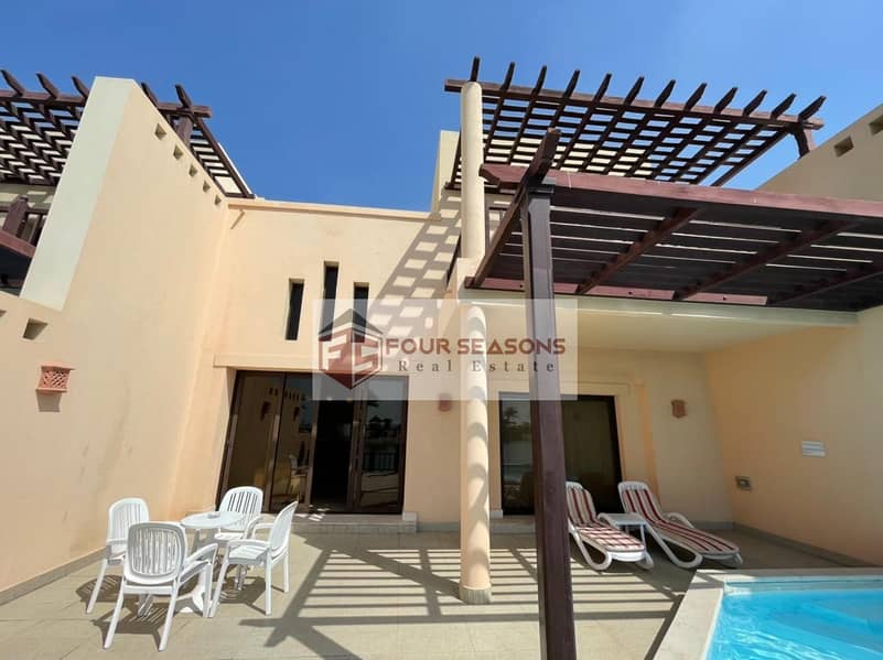 Private Pool - First Row Direct to the Sea 2BR Furnished Villa