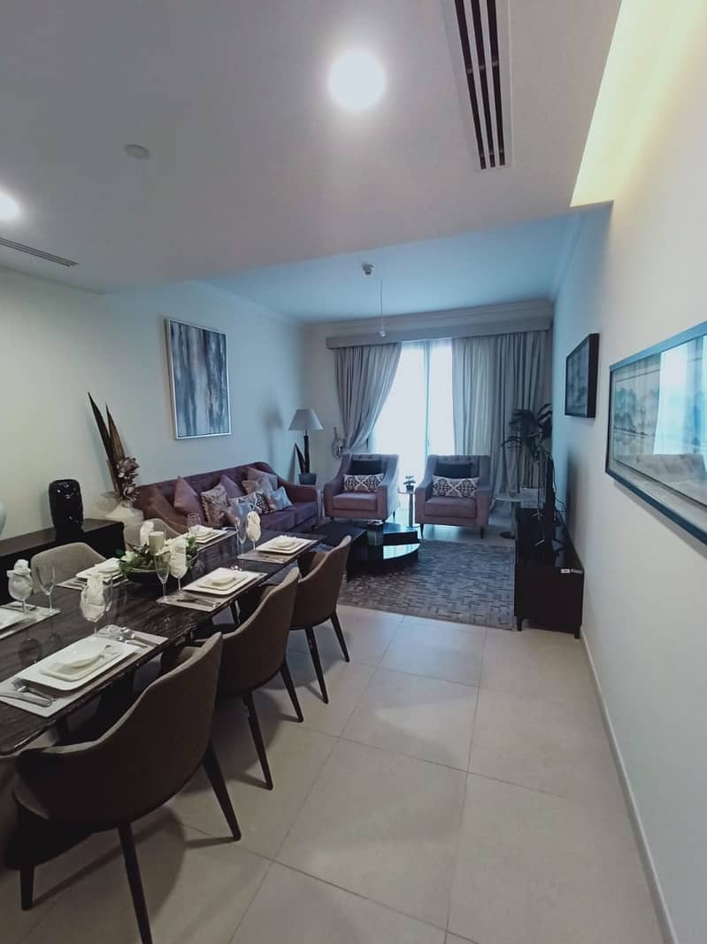 13 AMR - Brand New 2 Bedroom hall with 1 month free in mirdif Hills only in 72k