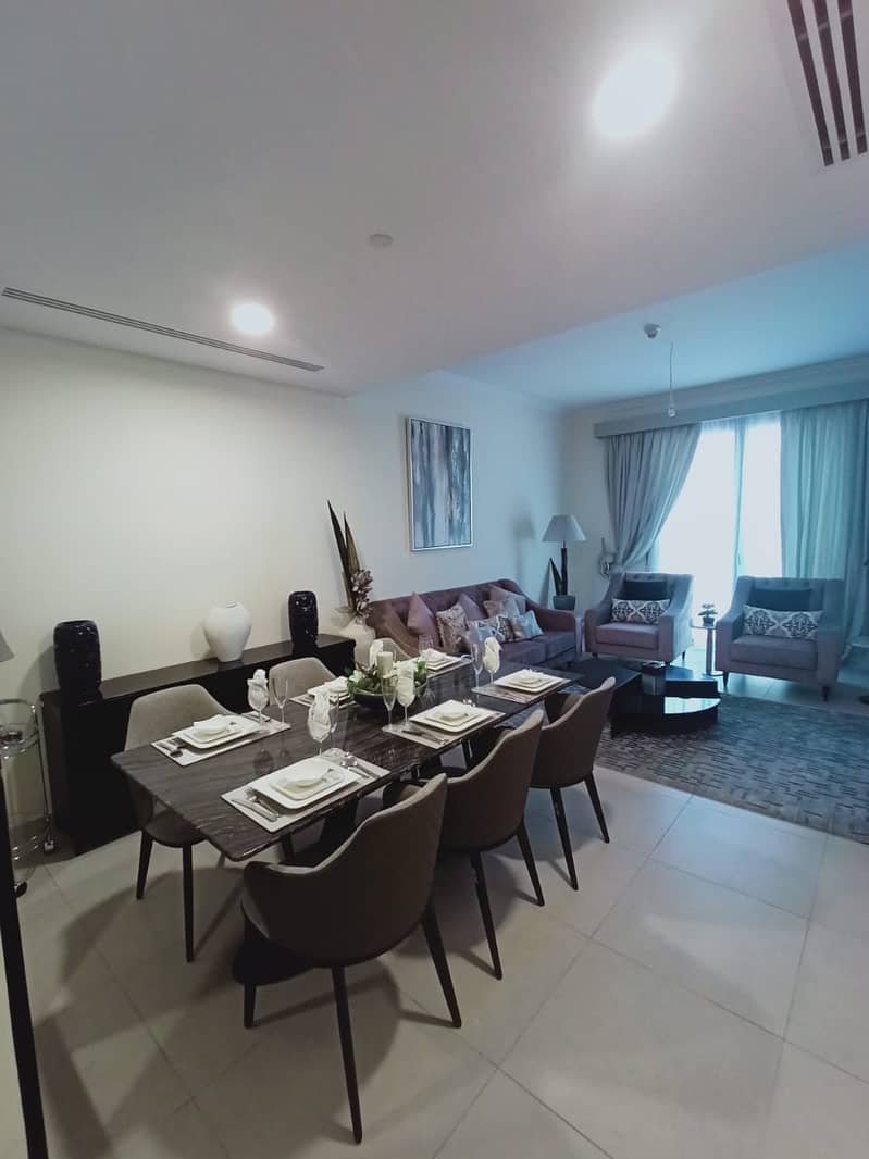 20 AMR - Brand New 2 Bedroom hall with 1 month free in mirdif Hills only in 72k