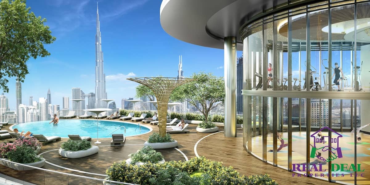 10 Luxury 2 beds apartment / Burj khalifa view