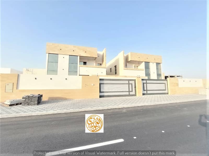 For urgent sale, without any commission, a modern villa, one of the most luxurious villas in Ajman, with personal construction and finishing on the asphalt street and near the mosque, at the price of a snapshot directly from the owner, with freehold owner