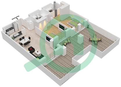 Rahaal - 2 Bedroom Apartment Type/unit A4/13 Floor plan