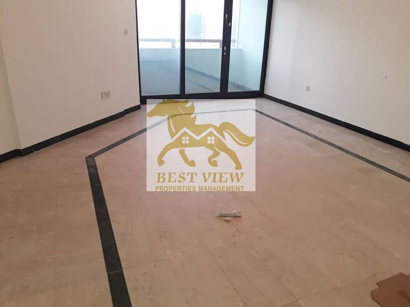 15 Sharing allowed !! 2bhk + 2bath + 2 balcony | 50k | payment 4 | huge size | located airport road beside al wahda mall