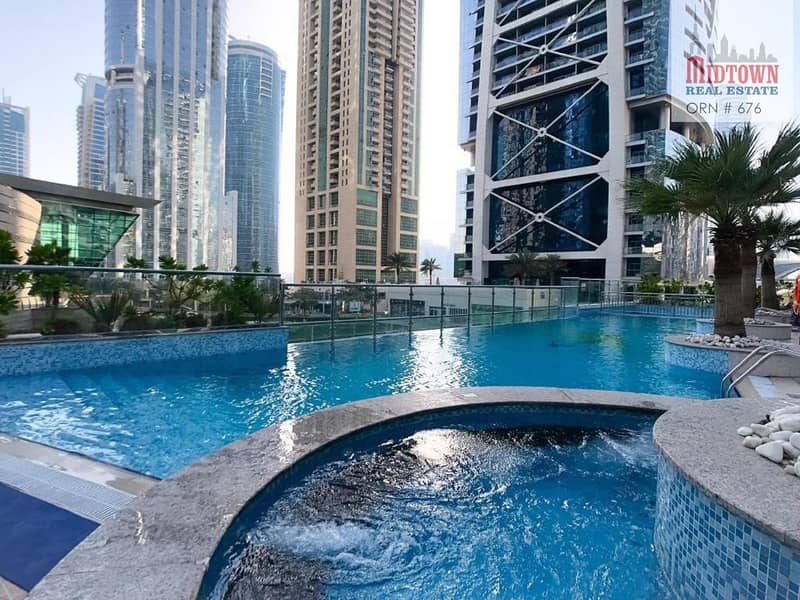 2 Next to metro | Full lake view apartment available for rent in JLT