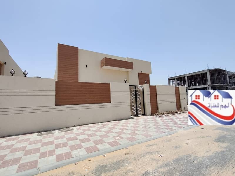 Villa for sale in Al Zahia area, ground floor in Ajman. The villa is very close to services and close to the mosque.