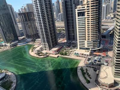 Full lake view 2 B/R for rent in Goldcrest VIews AED 68.000/4 Cheq