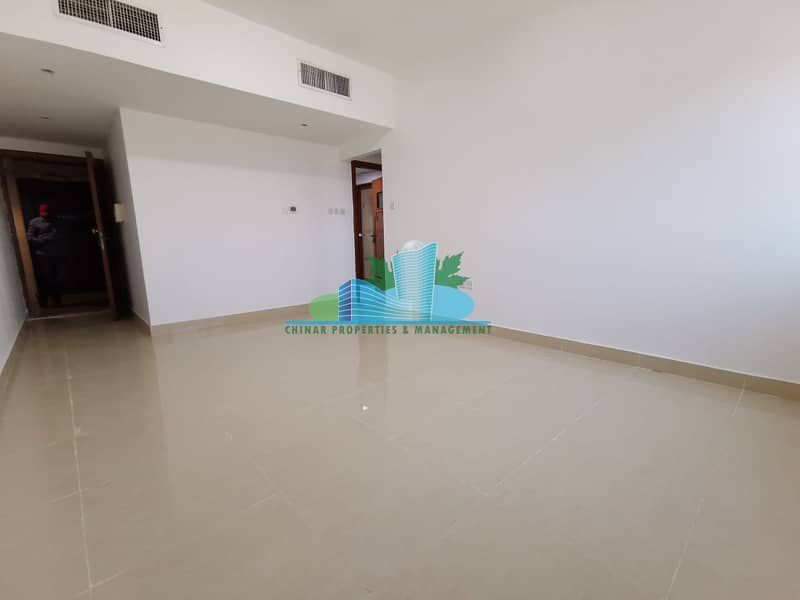 1BHK |Modern Glossy Tiled |Built-in cabinets |Balcony|Central Ac & Gas| 4 chqs.