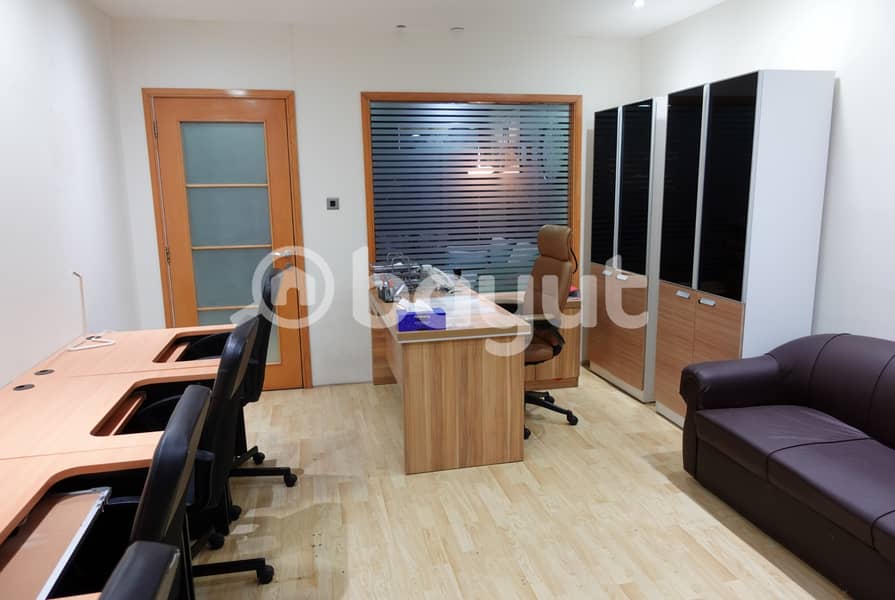 FULLY FURNISHED OFFICE WITH ALL UTILITIES | DED APPROVED EJARI | AL MUSALLA TOWERS | DIRECT FROM OWNER
