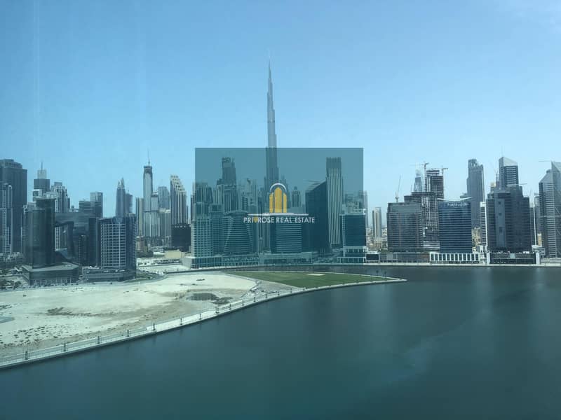 Burj View | Furnished + Partitioned | 2 Parkings | Great Layout