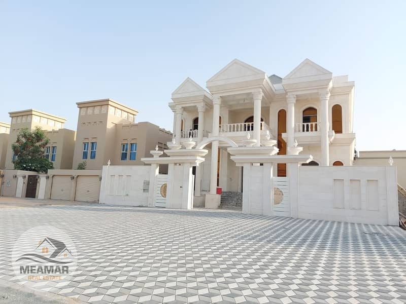 Luxurious villa, central air-conditioning palaces, ready with an internal elevator, financing without down payment, finally, close to Mohammed bin Zay