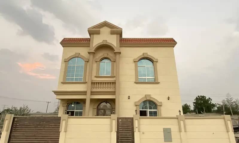 For sale in Ajman, a distinctive villa with 100% personal finishing, near the neighboring street, with freehold ownership for life for all nationaliti