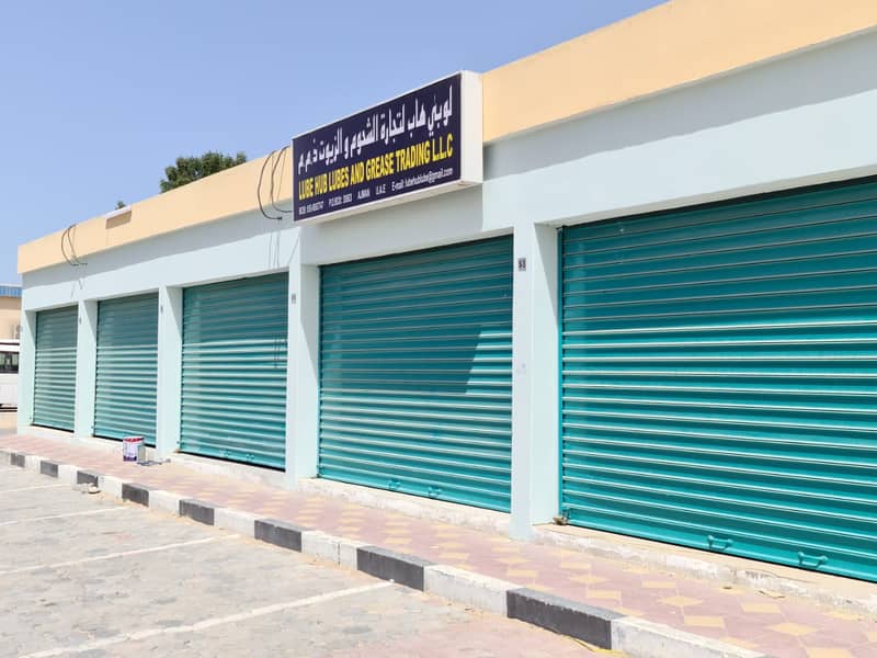 Brand new Shops for rent in Ajman Jurf Industrial 3