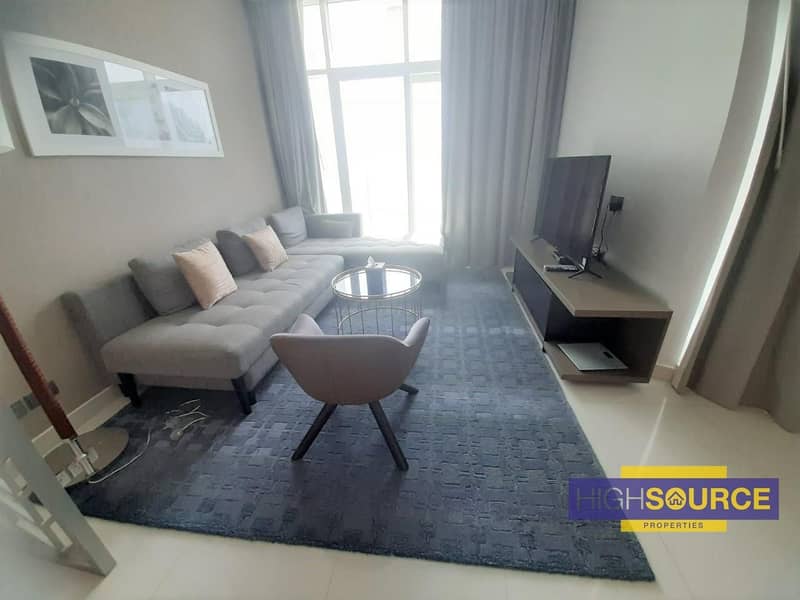 Fully Furnished 1 Bed with Balcony | Canal View | Rent in Damac Maison Prive Business Bay