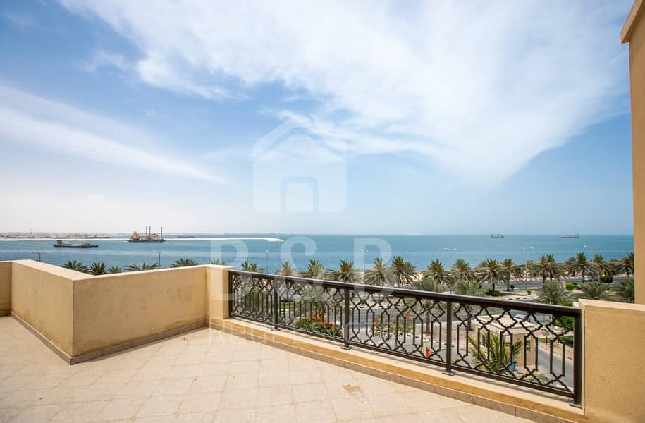 Huge Sea View 1 BR - 12 Cheques - Gym Access