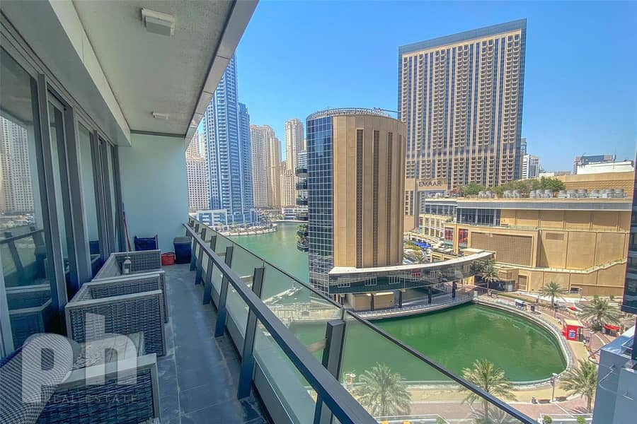 Furnished | Large Balcony | Marina Views