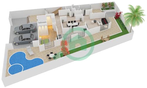 Shamal Terraces - 5 Bedroom Villa Type C Floor plan
