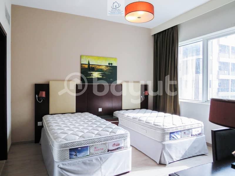 5 Luxurious Furnished  Apartments 1 Bedroom with Modern  Living Room  In Al Nahyan Camp