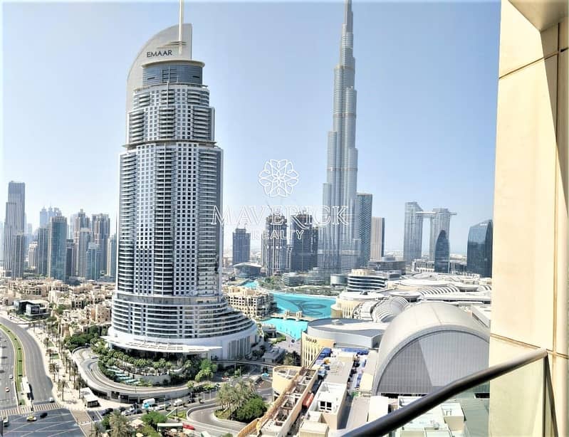 Full Burj+Fountain View | Furnished Luxury 1BR