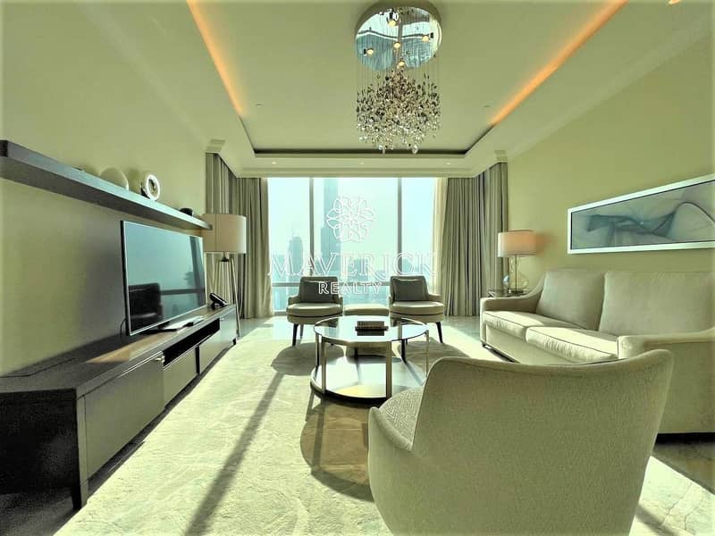3 Full Burj+Fountain View | Furnished Luxury 1BR