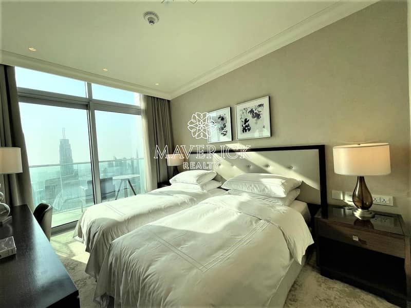 12 Full Burj+Fountain View | Furnished Luxury 1BR