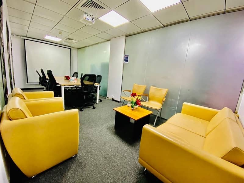 4 Fully Furnished Offices in the Prime and Finest Location