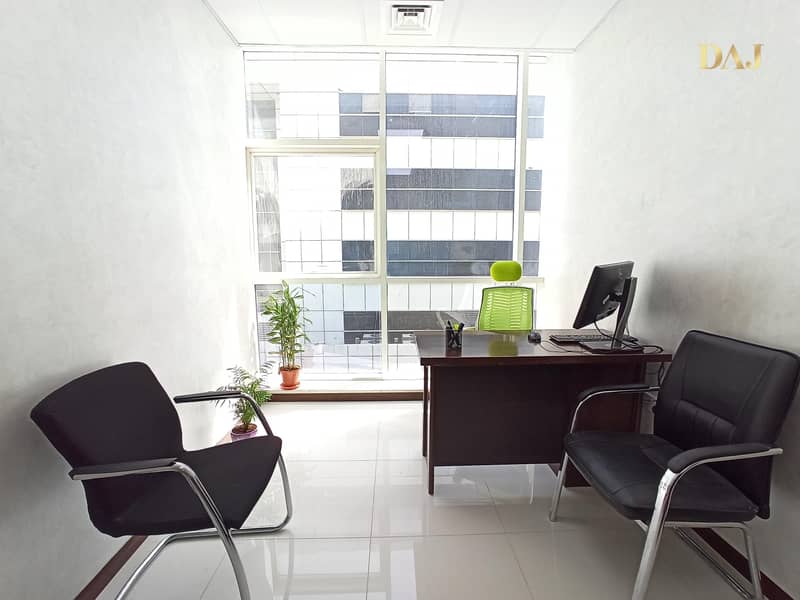 5 Furnished Private Office Spaces including High-speed Internet and DEWA | 0% commission