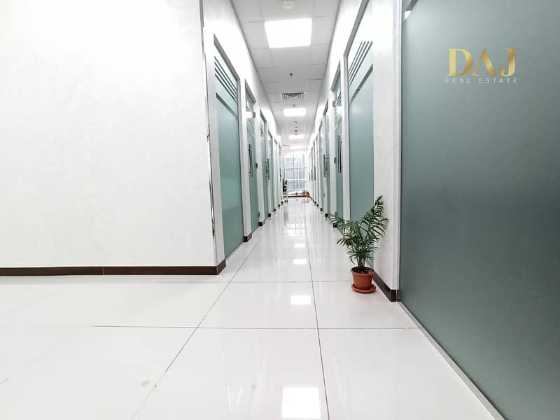 8 Furnished Private Office Spaces including High-speed Internet and DEWA | 0% commission