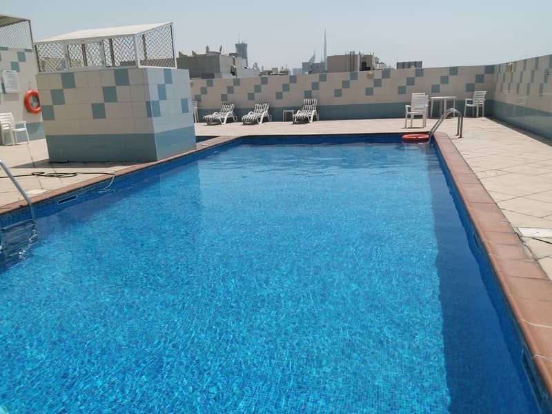 1 MONTH FREE 1BHK WITH GYM. POOL. PARKING ONLY ONLY 42k