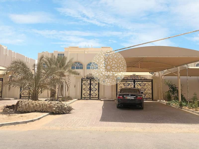 2 EXCLUSIVE PROPERTY!! 5 MASTER BEDROOM SEMI INDEPENDENT VILLA WITH DRIVER ROOM AND KITCHEN OUTSIDE FOR RENT IN KHALIFA A
